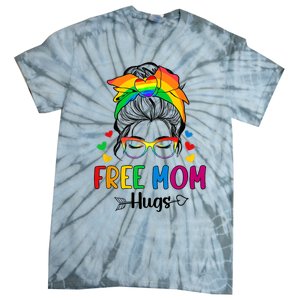 Free Mom Hugs Pride Month Tie-Dye T-Shirt