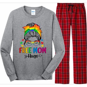 Free Mom Hugs Pride Month Long Sleeve Pajama Set