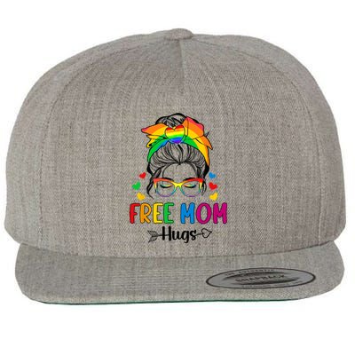 Free Mom Hugs Pride Month Wool Snapback Cap