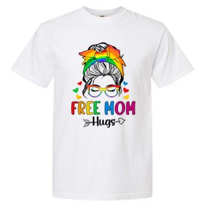 Free Mom Hugs Pride Month Garment-Dyed Heavyweight T-Shirt