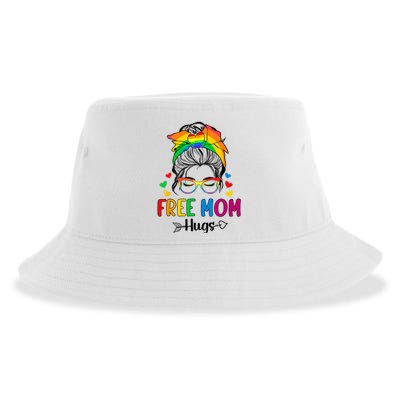 Free Mom Hugs Pride Month Sustainable Bucket Hat