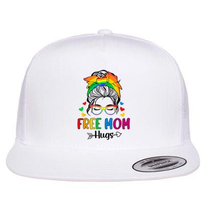 Free Mom Hugs Pride Month Flatbill Hat