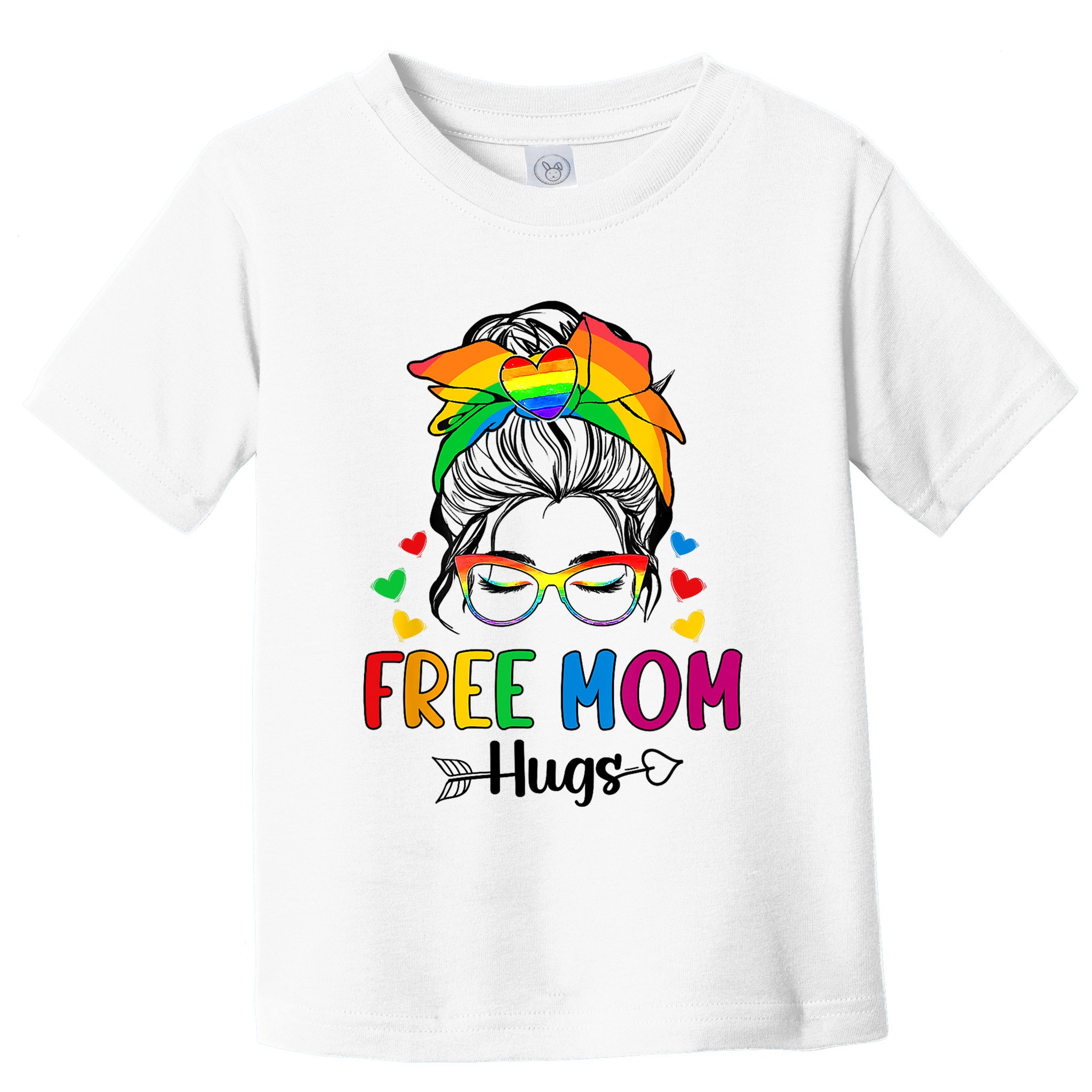 Free Mom Hugs Pride Month Toddler T-Shirt