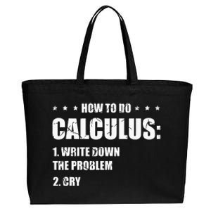 Funny Math How To Do Calculus Funny Algebra Cotton Canvas Jumbo Tote