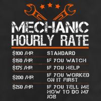 Funny Mechanic Hourly Rate Auto Repair Mechanic Adult Drive Performance Visor