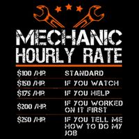 Funny Mechanic Hourly Rate Auto Repair Mechanic Kids T-Shirt