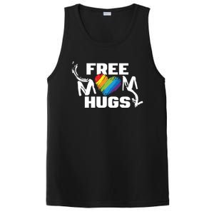 Free Mom Hugs Rainbow Pride Lgbtq Gift PosiCharge Competitor Tank