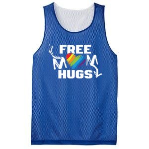 Free Mom Hugs Rainbow Pride Lgbtq Gift Mesh Reversible Basketball Jersey Tank