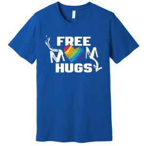 Free Mom Hugs Rainbow Pride Lgbtq Gift Premium T-Shirt