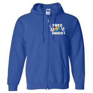 Free Mom Hugs Rainbow Pride Lgbtq Gift Full Zip Hoodie