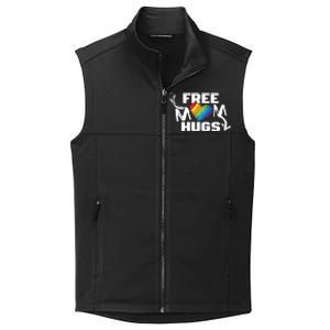 Free Mom Hugs Rainbow Pride Lgbtq Gift Collective Smooth Fleece Vest