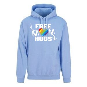 Free Mom Hugs Rainbow Pride Lgbtq Gift Unisex Surf Hoodie