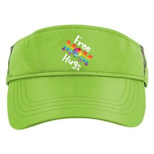 Free Mom Hugs Tee Lgbt Pride Parades Daisy Flower Gift Adult Drive Performance Visor