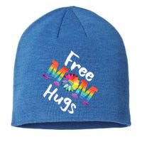 Free Mom Hugs Tee Lgbt Pride Parades Daisy Flower Gift Sustainable Beanie