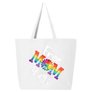 Free Mom Hugs Tee Lgbt Pride Parades Daisy Flower Gift 25L Jumbo Tote