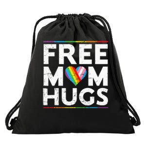 Free Mom Hugs Lgbt Pride Parades Rainbow Flag Drawstring Bag