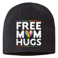 Free Mom Hugs Lgbt Pride Parades Rainbow Flag Sustainable Beanie