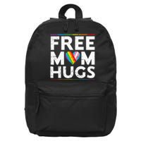 Free Mom Hugs Lgbt Pride Parades Rainbow Flag 16 in Basic Backpack