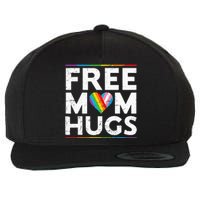 Free Mom Hugs Lgbt Pride Parades Rainbow Flag Wool Snapback Cap