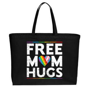 Free Mom Hugs Lgbt Pride Parades Rainbow Flag Cotton Canvas Jumbo Tote