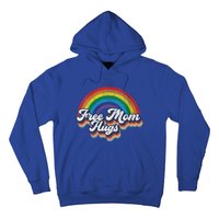 Free Mom Hugs Gift Rainbow Heart Lgbt Pride Month Gift Hoodie