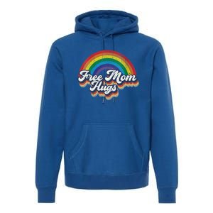 Free Mom Hugs Gift Rainbow Heart Lgbt Pride Month Gift Premium Hoodie