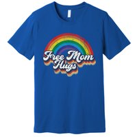 Free Mom Hugs Gift Rainbow Heart Lgbt Pride Month Gift Premium T-Shirt