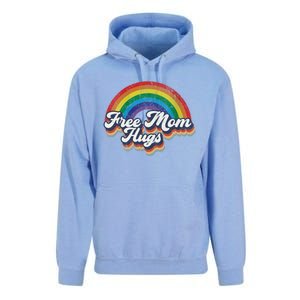 Free Mom Hugs Gift Rainbow Heart Lgbt Pride Month Gift Unisex Surf Hoodie