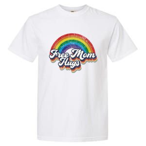 Free Mom Hugs Gift Rainbow Heart Lgbt Pride Month Gift Garment-Dyed Heavyweight T-Shirt