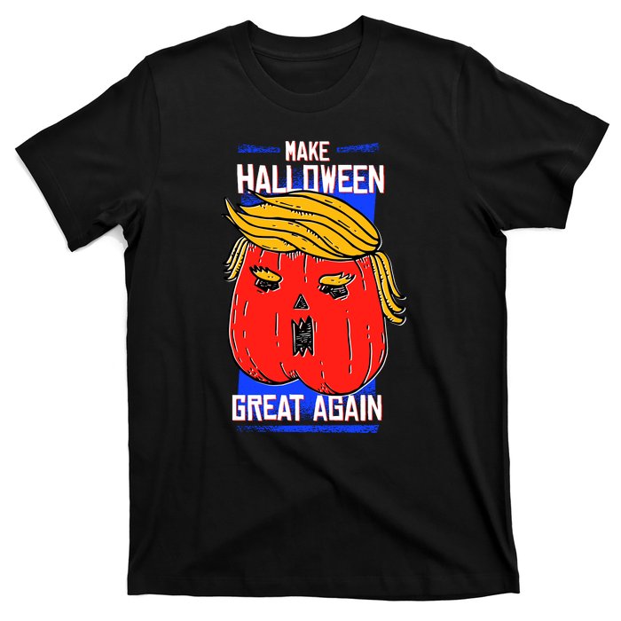 Funny Make Halloween Great Again Trump Pumpkin T-Shirt