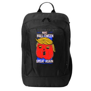 Funny Make Halloween Great Again Trump Pumpkin City Backpack