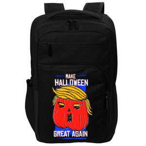 Funny Make Halloween Great Again Trump Pumpkin Impact Tech Backpack