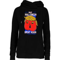 Funny Make Halloween Great Again Trump Pumpkin Womens Funnel Neck Pullover Hood