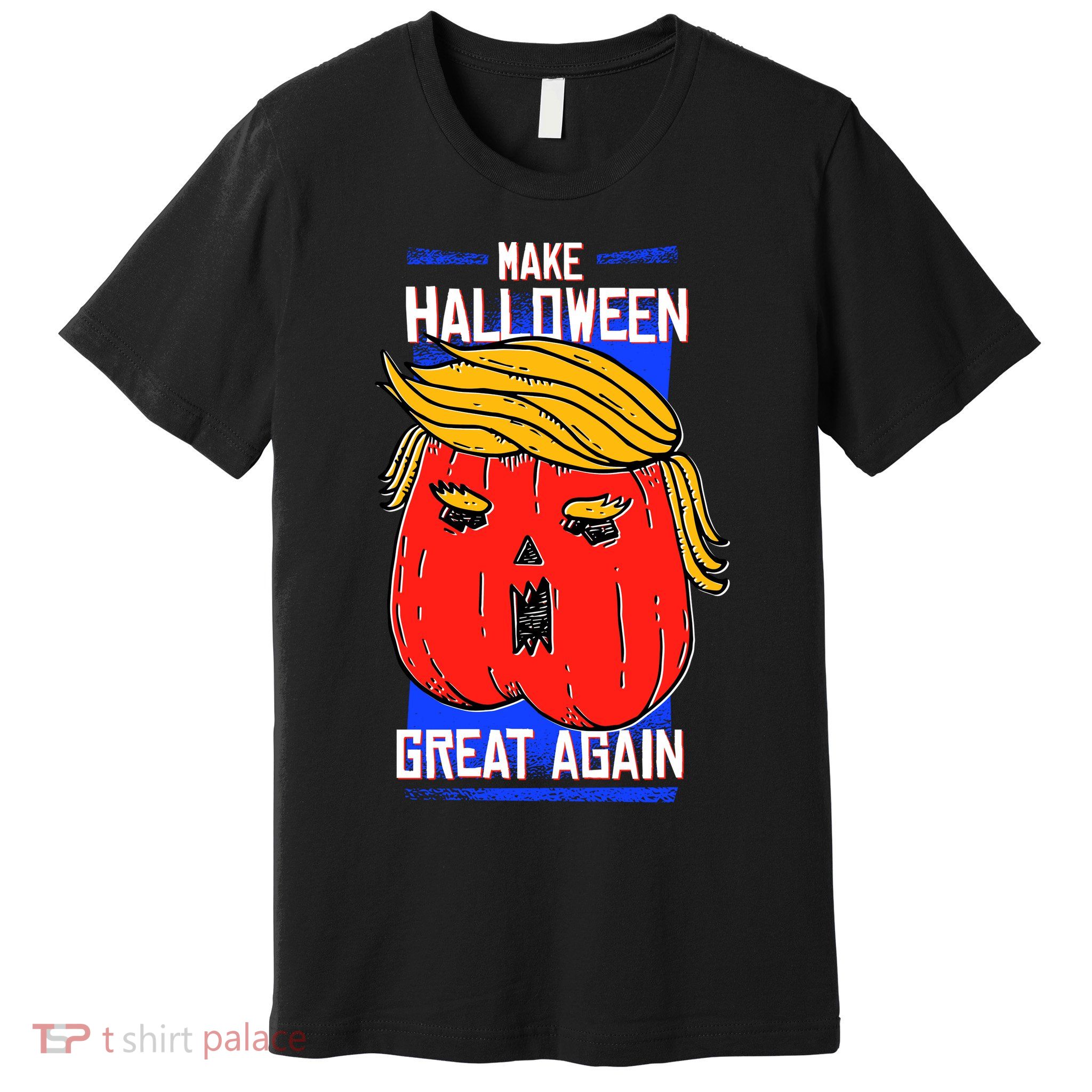 Funny Make Halloween Great Again Trump Pumpkin Premium T-Shirt