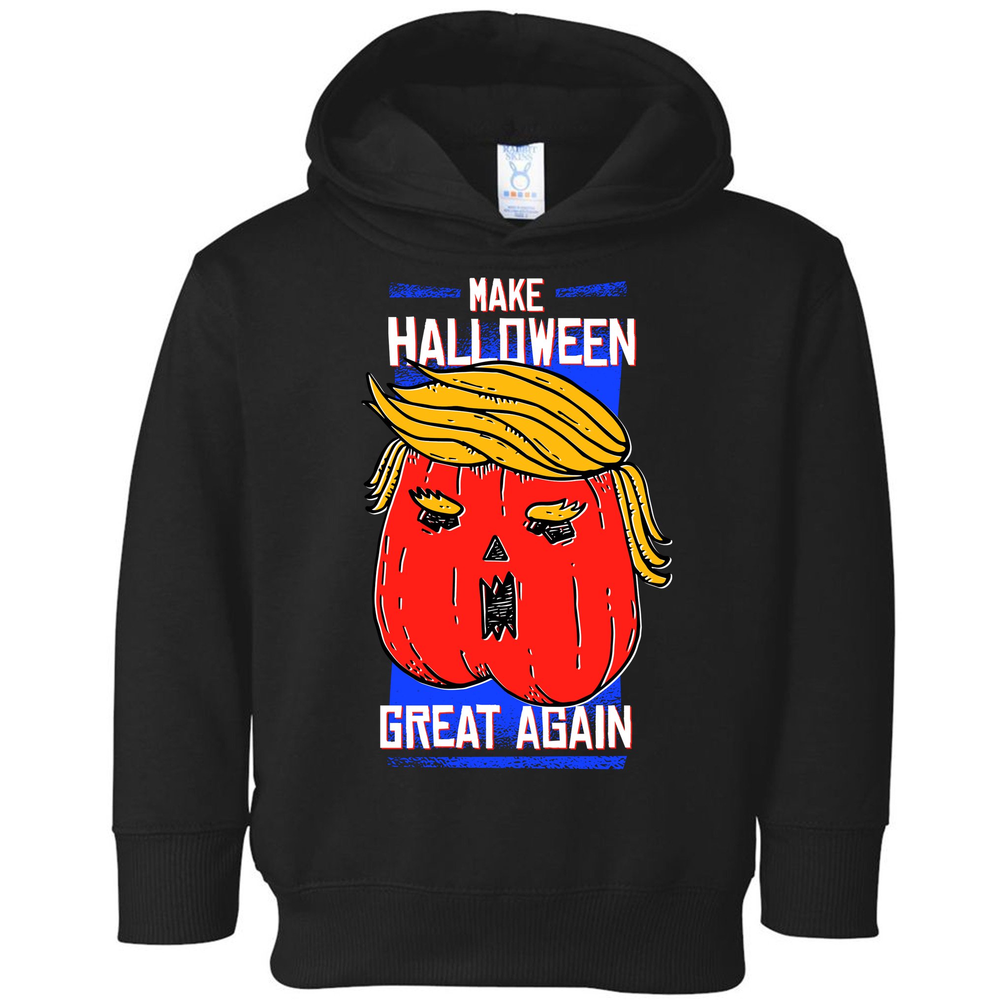 Funny Make Halloween Great Again Trump Pumpkin Toddler Hoodie