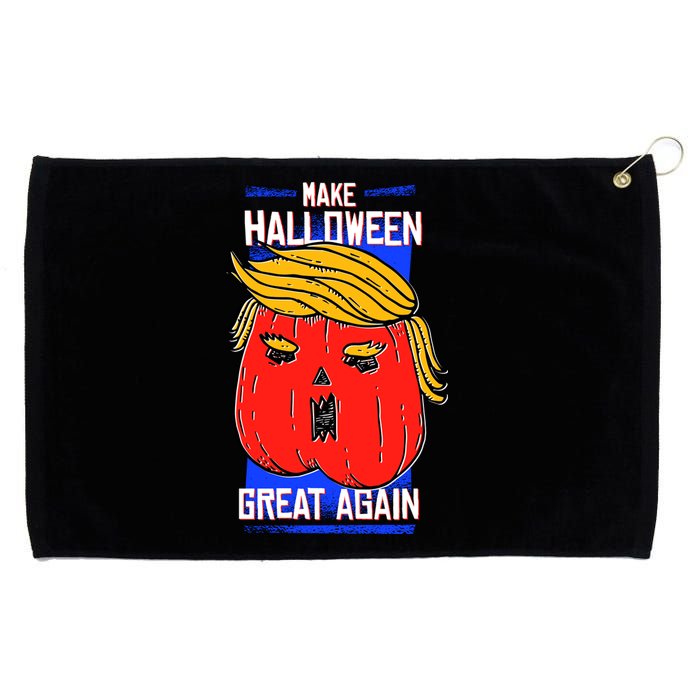 Funny Make Halloween Great Again Trump Pumpkin Grommeted Golf Towel