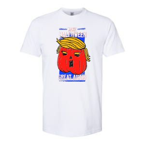 Funny Make Halloween Great Again Trump Pumpkin Softstyle® CVC T-Shirt