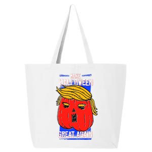 Funny Make Halloween Great Again Trump Pumpkin 25L Jumbo Tote