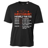 Funny Mechanic Hourly Rate Labor Rates Costume Cooling Performance Crew T-Shirt