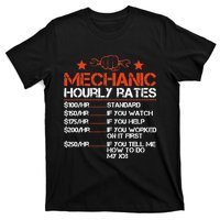 Funny Mechanic Hourly Rate Labor Rates Costume T-Shirt