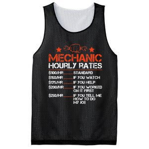 Funny Mechanic Hourly Rate Labor Rates Costume Mesh Reversible Basketball Jersey Tank