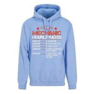 Funny Mechanic Hourly Rate Labor Rates Costume Unisex Surf Hoodie