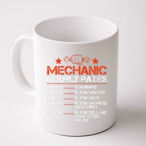 Funny Mechanic Hourly Rate Labor Rates Costume Coffee Mug