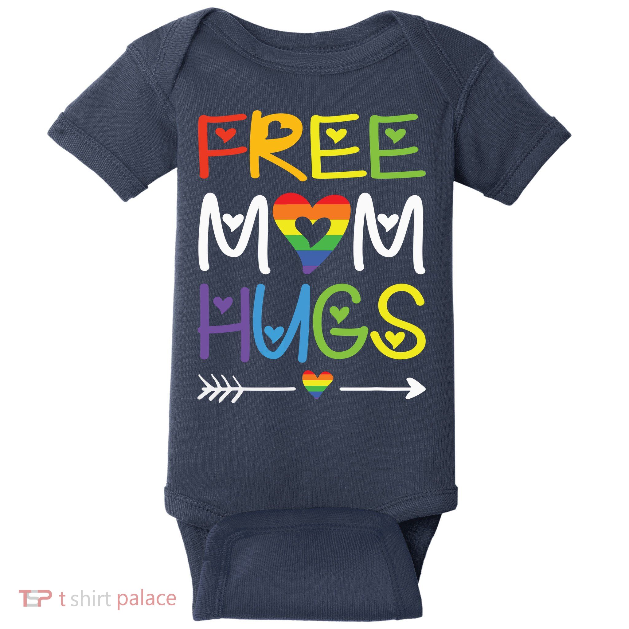 Free Mom Hugs Baby Bodysuit