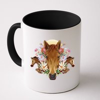 Floral Multi Horse Mug