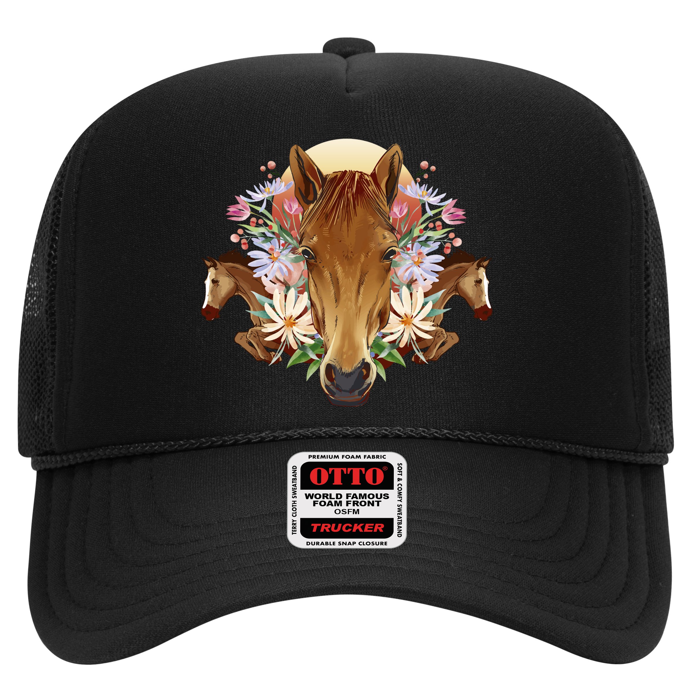 Floral Multi Horse Hat