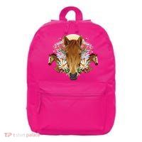 Floral Multi Horse 16 in Basic Backpack