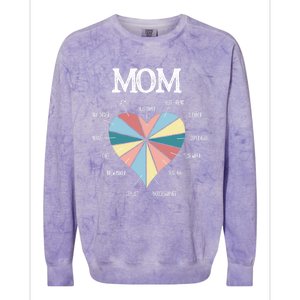 Funny Mom Hearmeaningful Gift Mom Life Meaningful Gift Mom Mother's Day Gift Colorblast Crewneck Sweatshirt