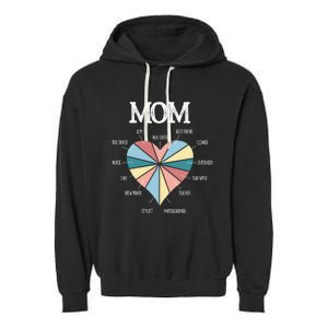 Funny Mom Hearmeaningful Gift Mom Life Meaningful Gift Mom Mother's Day Gift Garment-Dyed Fleece Hoodie