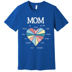 Funny Mom Hearmeaningful Gift Mom Life Meaningful Gift Mom Mother's Day Gift Premium T-Shirt